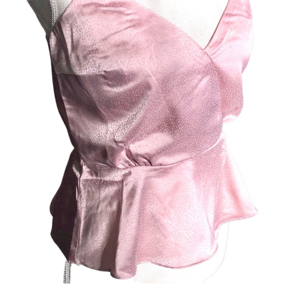 Nordstrom NWT Delicate Pink Jacquard Surplice Camisole Layering Top XS - Picture 10 of 16